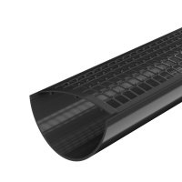 Решетка желоба защитная ТехноНиколь ПВХ, черный, 0.6м.п. Решетка желоба защитная ТехноНиколь ПВХ, черный, 0.6м.п.