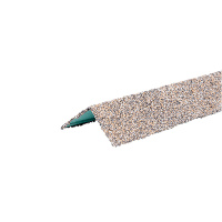 Уголок металлический внешний ТехноНиколь Hauberk, серо-бежевый Уголок металлический внешний ТехноНиколь Hauberk, серо-бежевый