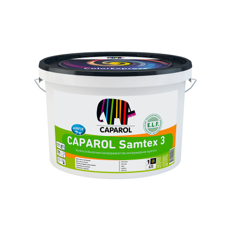 Краска в/д Caparol Samtex 3 E.L.F. Base 1 белая 10л/15кг.