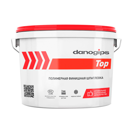 Шпатлевка Danogips DANO TOP полимерная финишная 19л./24кг. РБ