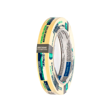 Лента малярная Blue Dolphin желтая 19мм x 50м. Польша