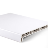 Подоконник ПВХ белый Renolit сатин с заглушкой. Ширина 200мм. Длина 1400мм. РФ