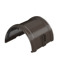 Соединитель желоба ТехноНиколь ПВХ, темно-коричневый