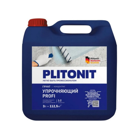 Грунтовка Plitonit упрочняющая для слабых оснований концентрат (1:2) 3л. РФ
