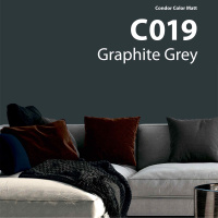 Краска в/д акриловая Condor Color Matt С019 графитово-серый, 2.5л/3.4 кг. РБ