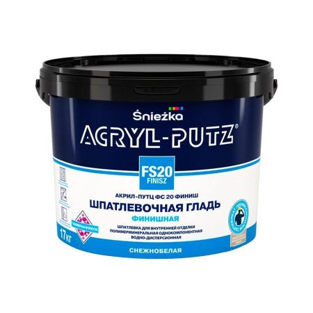 Шпатлевка Sniezka ACRYL-PUTZ FINISZ FS20 27кг. РП 