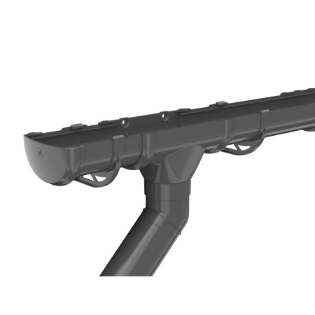 Труба ТехноНиколь Оптима (D120/80), серый, 2м.