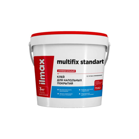 Клей напольный ilmax multifix standart. 3 кг. РБ