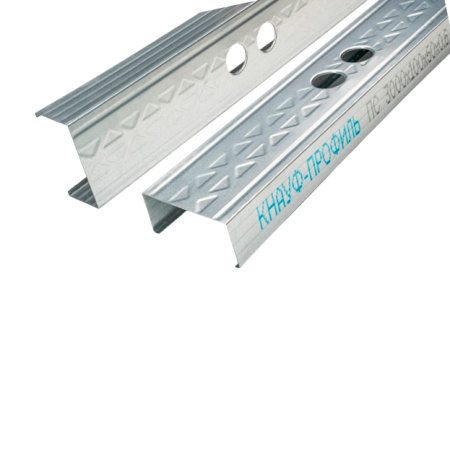 Профиль CW 3000x100x50x0.6 мм Knauf для гипсокартона стоечный (ПС),  РФ