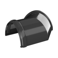 Угол желоба 135° ТехноНиколь ПВХ, черный Угол желоба 135° ТехноНиколь ПВХ, черный