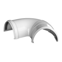 Угол желоба регулируемый 90°-150° ТехноНиколь ПВХ, белый Угол желоба регулируемый 90°-150° ТехноНиколь ПВХ, белый