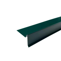 Планка торцевая ТехноНиколь 75*25*65*5*2000мм, зеленый (RAL 6005)