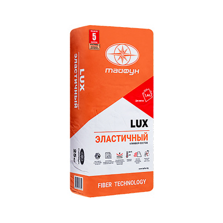 Клей для плитки LUX Серый высокоэластичный, 25кг. РБ