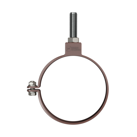 Хомут трубы универсальный ТехноНиколь ПВХ L=140мм, коричневый