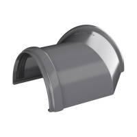 Угол желоба 135° ТехноНиколь ПВХ, серый