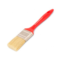 Кисть 40мм (1,5") флейцевая, толщ.13, светл.щетина, красн.пласт. ручка. ColorExpert. РФ (81284002)