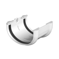 Соединитель желоба ТехноНиколь Оптима (D120/80), белый Соединитель желоба ТехноНиколь Оптима (D120/80), белый