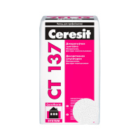 CERESIT CT 137 1,5мм. Белая. Штукатурка минеральная декоративная. 25кг. РБ CERESIT CT 137 1,5мм. Белая. Штукатурка минеральная декоративная. 25кг. РБ
