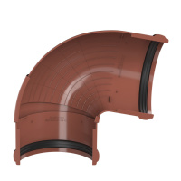 Угол желоба регулируемый 90°-150° ТехноНиколь ПВХ, красный Угол желоба регулируемый 90°-150° ТехноНиколь ПВХ, красный