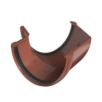 Угол желоба 135° ТехноНиколь ПВХ, красный Угол желоба 135° ТехноНиколь ПВХ, красный