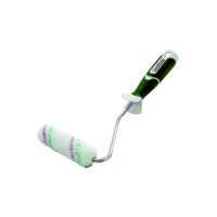 Мини-валик 10см, ядро 17мм, ворс 9 мм микрофибра, зелен/сер. полосы, ручка ColorExpert РФ [86522802]