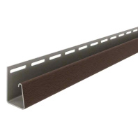 J-профиль ТехноНиколь для фасадных панелей, темно-коричневый