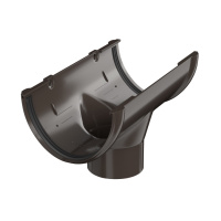 Воронка желоба ТехноНиколь ПВХ, темно-коричневый Воронка желоба ТехноНиколь ПВХ, темно-коричневый