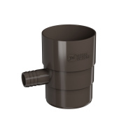 Отвод для сбора воды ТехноНиколь ПВХ, темно-коричневый Отвод для сбора воды ТехноНиколь ПВХ, темно-коричневый