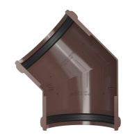 Угол желоба 135° ТехноНиколь ПВХ, коричневый Угол желоба 135° ТехноНиколь ПВХ, коричневый