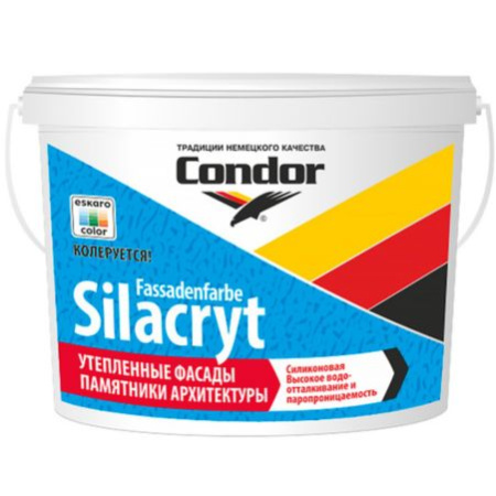 Краска в/д КОНДОР Fassadenfarbe-Silacryt 15кг. РБ