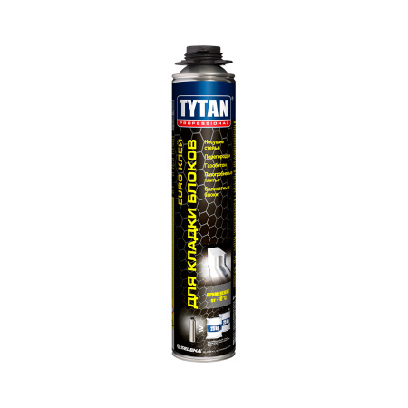 Клей для кладки блоков полиуретановый ТYTAN Professional  GUN 870мл. Польша