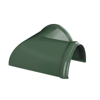 Угол желоба 90° ТехноНиколь ПВХ, зеленый