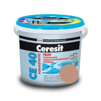 CERESIT CE 40 aquastatic Композиция для заполнения швов, НВ сиена (47) 2 кг