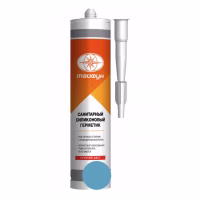 Герметик силиконовый санитарный Тайфун Мастер 031 Голубой 280мл. Польша