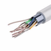 Кабель F/UTP Cat.5e 4х2х0,52 PVC (витая пара). Экранир. Cерый. РФ