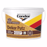 Штукатурка защитно-отделочная белая крупнозернистая 2,5мм Condor «Dekor Putz» "камешковая" 25кг, РБ