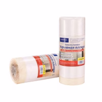 Плёнка укрывочная 2,4х20м. ADMIRAL рулон с клейкой лентой. Плотность 9 мкм. РФ