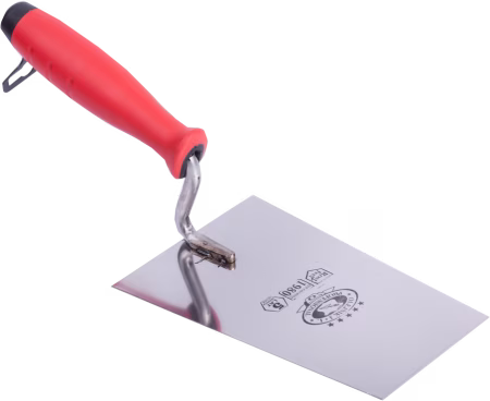 Кельма широкая трапец. из нержавеющей стали пруток «S» 160 мм, двухкомп. ручка /122116-2KW/ Olejnik