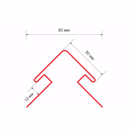 Угол наружный 50° ТехноНиколь Оптима, каштан, 3м.