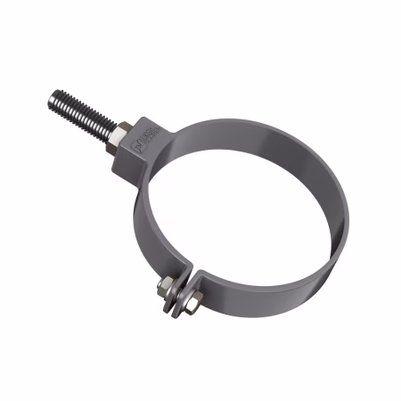 Хомут трубы универсальный ТехноНиколь ПВХ L=140мм, серый