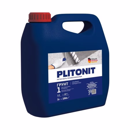 Грунтовка Plitonit универсальная Праймер-концентрат (1:5), 3л. РФ