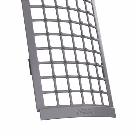 Решетка желоба защитная ТехноНиколь ПВХ, серый, 0.6м.п.