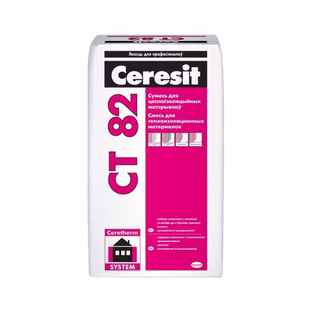 Клей Ceresit CT 82 для приклеивания и армирования теплоизол. плит Зима 25 кг, РБ