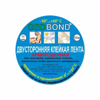 Лента самоклеящаяся 2-сторонняя для герметизации пароизоляции Geobond 30мм. 1рул=50м.п. (до 60°C) РБ