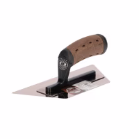 Гладилка нерж. венец. трапец. 240X127X100X0,3мм, alcantara /1263240100-MHLSS-2/ Olejnik