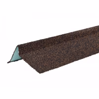 Планка торцевая левая ТехноНиколь с гранулятом 75*25*65*5*1250мм, светло-коричневый