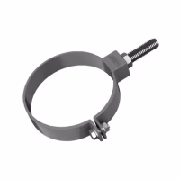 Хомут трубы универсальный ТехноНиколь Оптима L=140мм (D120/80), серый