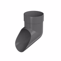 Слив трубы ТехноНиколь Оптима (D120/80), серый