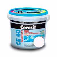 CERESIT CE 40 aquastatic Композиция для заполнения швов НВ, эластичная белая (01) (Беларусь) 20 кг.