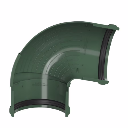 Угол желоба регулируемый 90°-150° ТехноНиколь ПВХ, зеленый